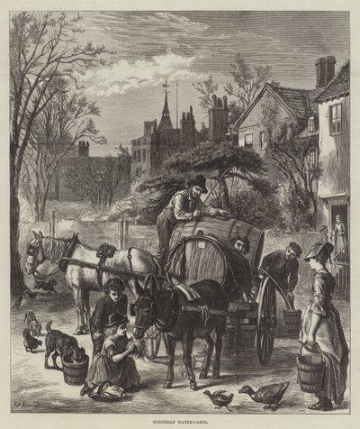 Suburbane waterkarren door Ebenezer Newman Downard